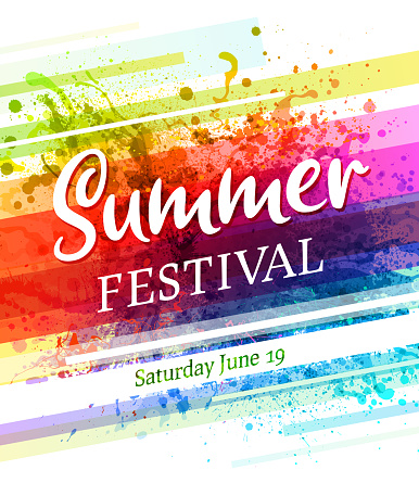 summer festival poster invitation