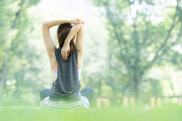 yoga poses at the park
