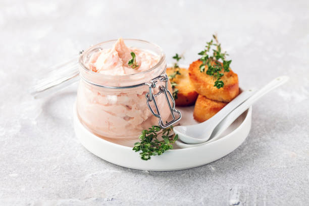 Dip with red fish in the jar Dip with red fish in the jar dipping sauce photos stock pictures, royalty-free photos & images