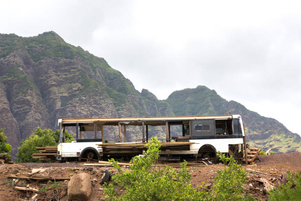 istock Bus wreck in the mountains 1204353801