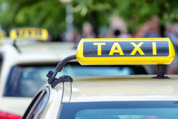 istock Taxi sign in Berlin, Germany 1204356302