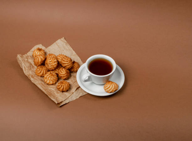 istock Natural baked coconut cookies or cocoanut macaroons with coco chips 1204357672