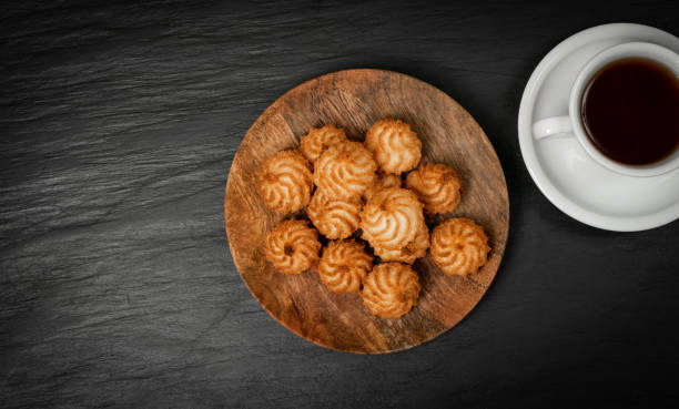 istock Natural baked coconut cookies or cocoanut macaroons with coco chips 1204357679