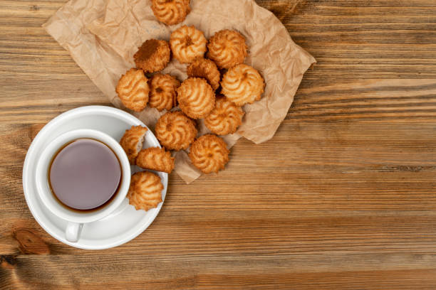 istock Natural baked coconut cookies or cocoanut macaroons with coco chips 1204357686