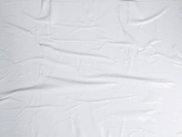 istock White Glued Paper Texture with Creases Surface Grunge Effect 1204357756