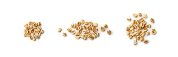 istock Heap of Puffed Wheat Grains Isolated on White Background 1204359248