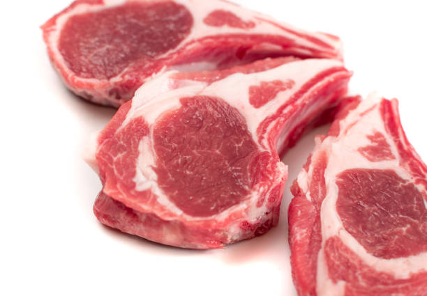 istock Raw Lamb Chops, Mutton Cuts or Sheep Ribs Isolated 1204359288
