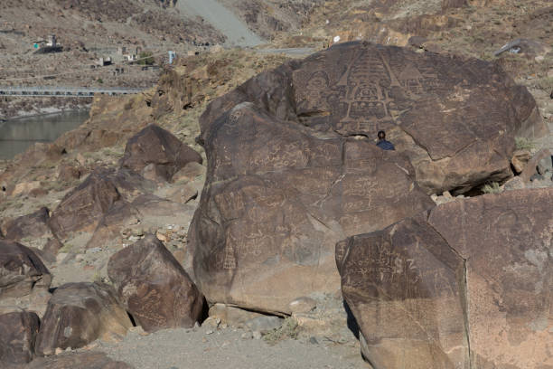 istock The Chilas Petroglyphs rock along the Karakoram Highway in Gilgit-Baltistan. 1204368307