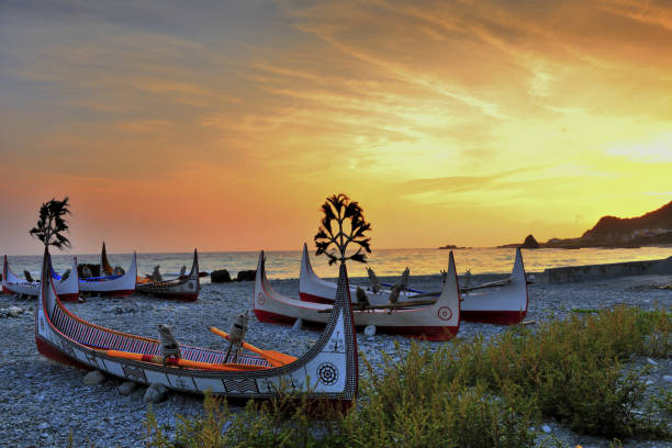 istock sunset in Orchid Island 1204369936