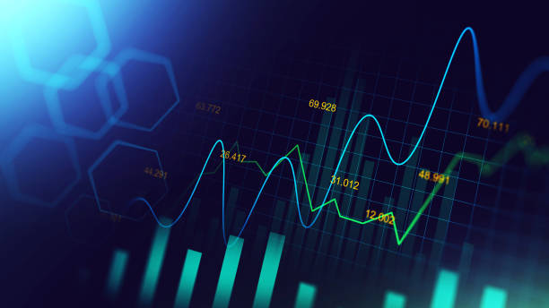 istock Stock market or forex trading graph in graphic concept 1204371056
