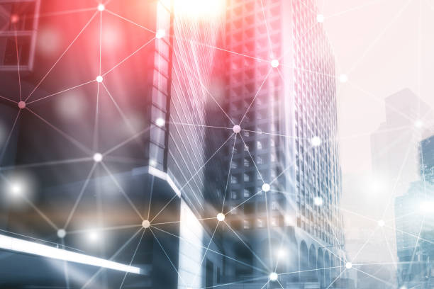 istock Futuristic Cyber Network. Smart City Concept. Abstract Line Connection. 1204379293