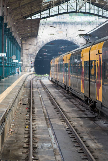 istock Porto, Portugal. Passenger train station 1204379449