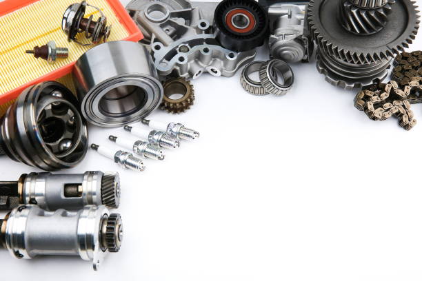 istock new car parts on white background top view 1204381330