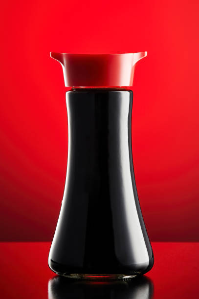 Glass soy sauce bottle
