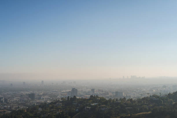 istock Panoramic view of LA downtown and suburbs from the beautiful Griffith Observatory in Los Angeles 1204391752