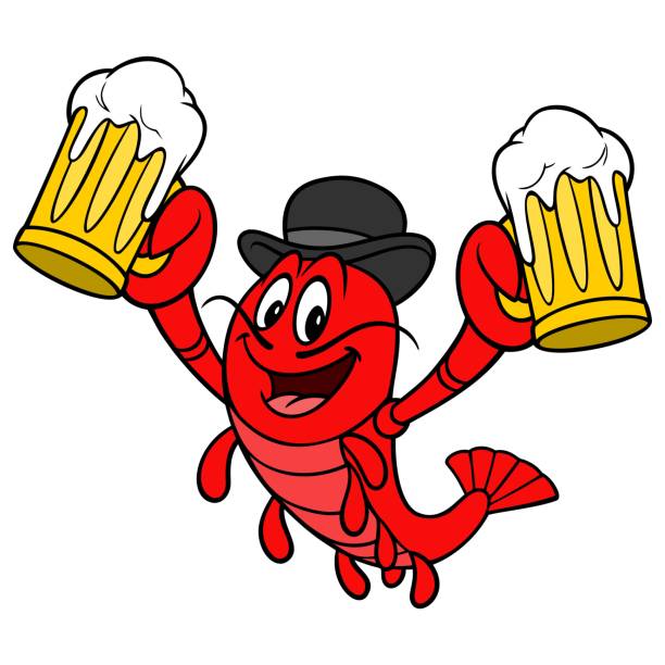 ilustrações de stock, clip art, desenhos animados e ícones de crawfish daddy - cajun food illustrations