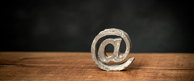 Email Icon made of Cement
