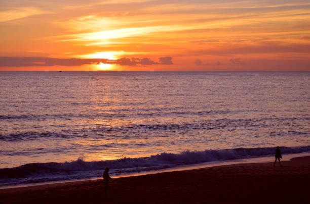 istock Sunset on Praia Da Gale Beach 1204394793