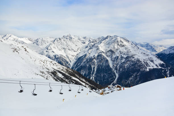 istock Mountains ski resort Solden Austria 1204396715