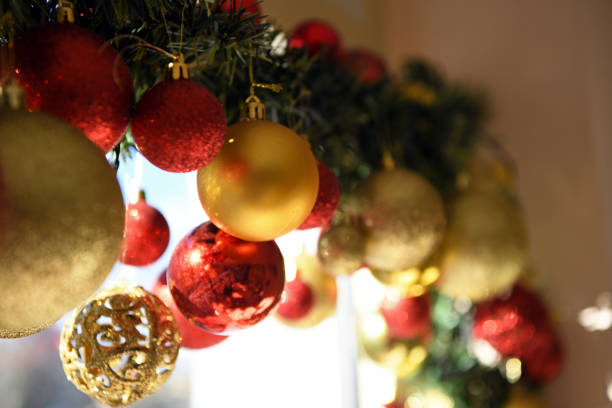 istock Beautiful Christmas and New Year decorations. 1204404826