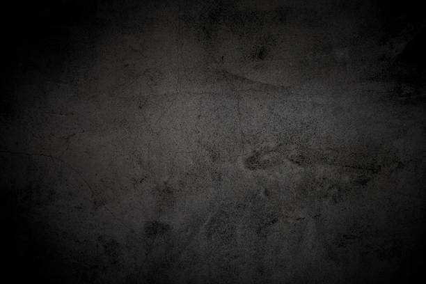 istock Black rough concrete wall texture background. Polished concrete grunge surface. 1204409982