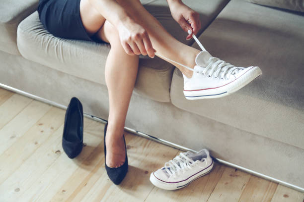 istock Beautiful or comfortable shoes concept 1204411632