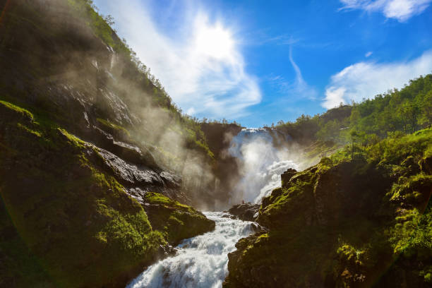 istock Giant Kjosfossen waterfall in Flam - Norway 1204412083