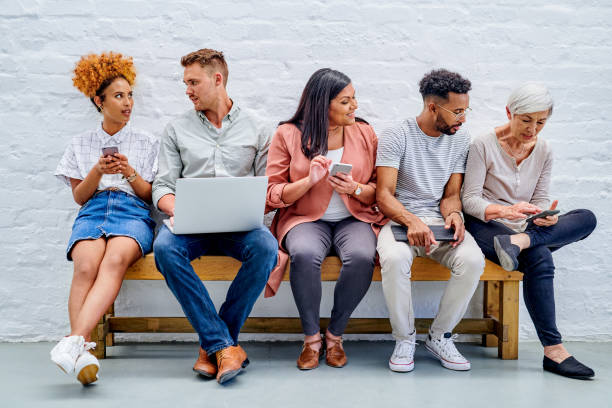istock Technology goes with modern day business 1204413977