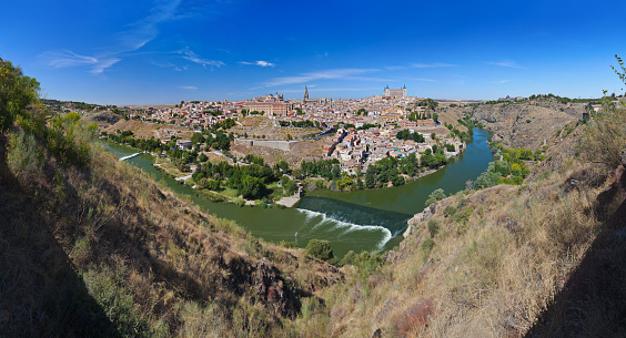 Panorama of Toledo Spain - nature and architecture background