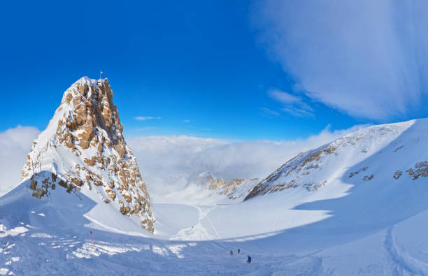 Mountains ski resort Kaprun Austria - nature and sport background