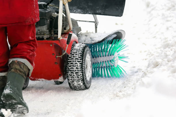 istock special machine for snow removal cleans the road 1204415578