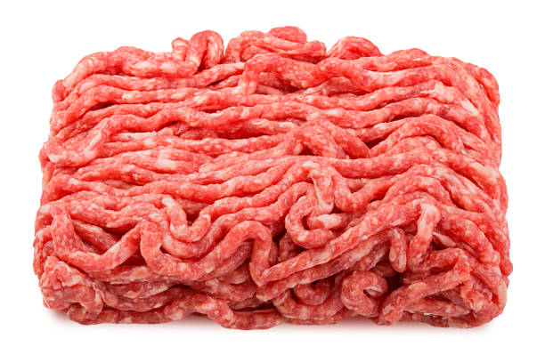istock minced meat, pork, beef, forcemeat, clipping path, isolated on white background, full depth of field 1204417331