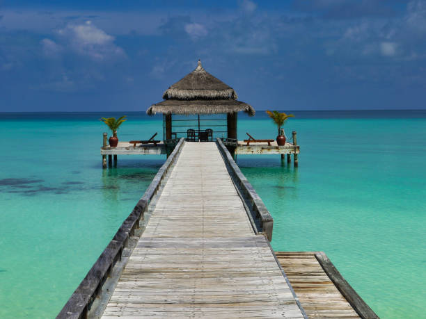 istock Footbridge into the sea - Kuramathi Maldives 1204418434