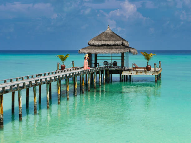 istock Footbridge into the sea - Kuramathi Maldives 1204418745