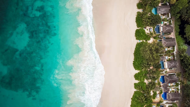 istock Paradise Beach and Waves from Above 1204422150