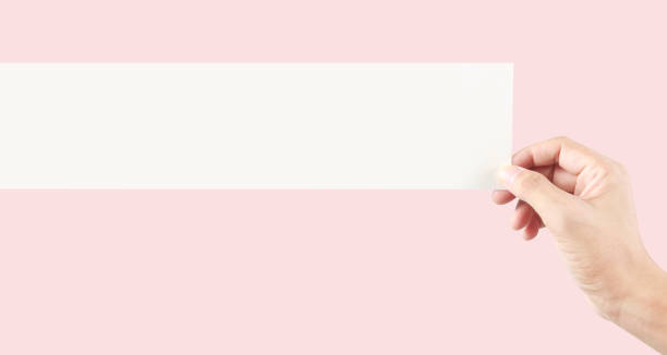 istock Hand holding virtual  paper with your 1204424096