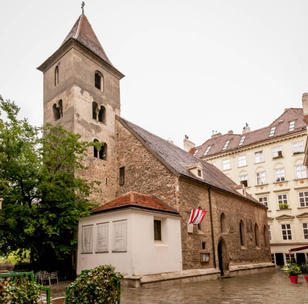istock The medieval Ruprechtskirche (St. Rupert's Church) with old tree on the small yard is one of the oldest churches in Vienna, located on Ruprechtsplatz square, Austria 1204426453