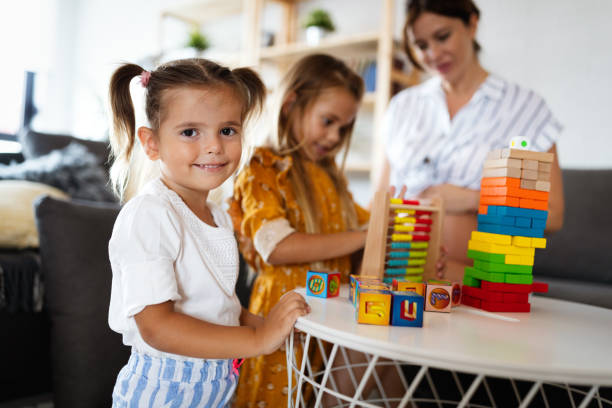 istock Happy family having fun times at home 1204426721