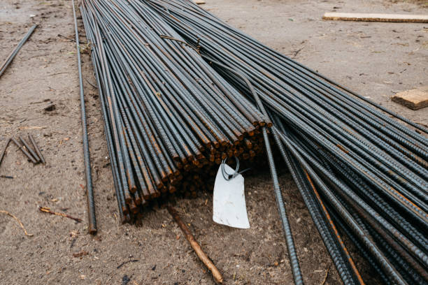 istock reinforcing steel at the construction site 1204430545