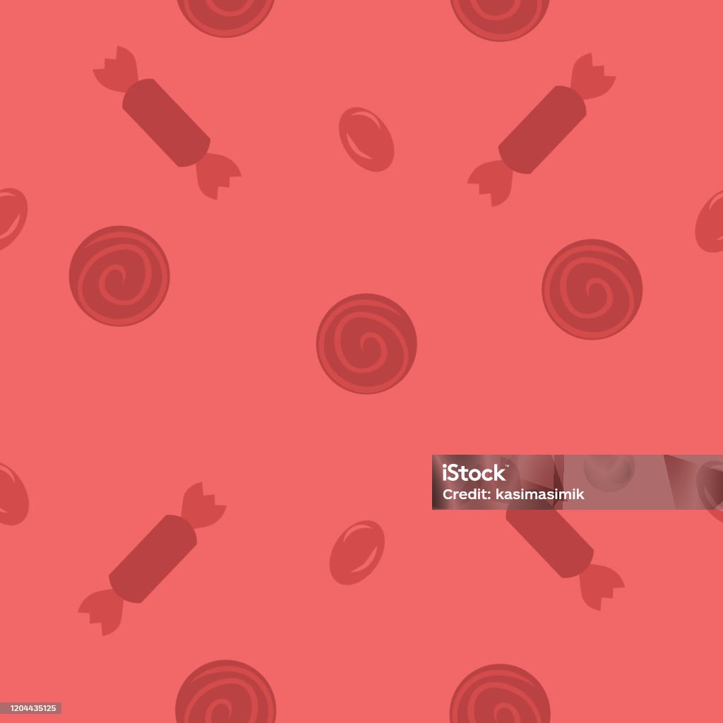Pink Sweet Pattern Pink Pattern With Sweets Stock Illustration - Download Image Now ...