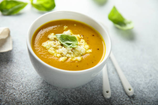 istock Carrot pumpkin soup 1204435422