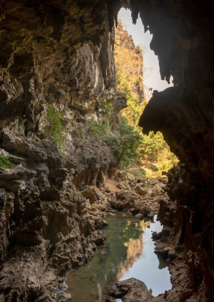 istock Xieng Liap cave and spring water, Thakhek loop, Laos 1204437026