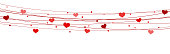 istock hearts on strings background for valentine's day 1204439535