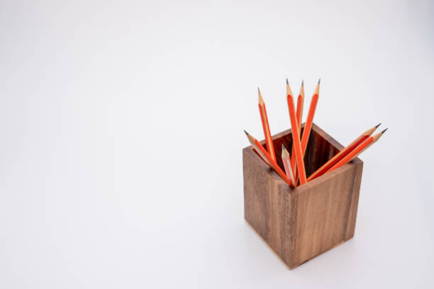 istock Sticky Notes, Pencil Holder and Pencils 1204439578