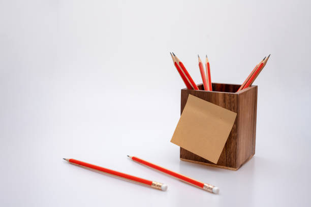 istock Sticky Notes, Pencil Holder and Pencils 1204439609