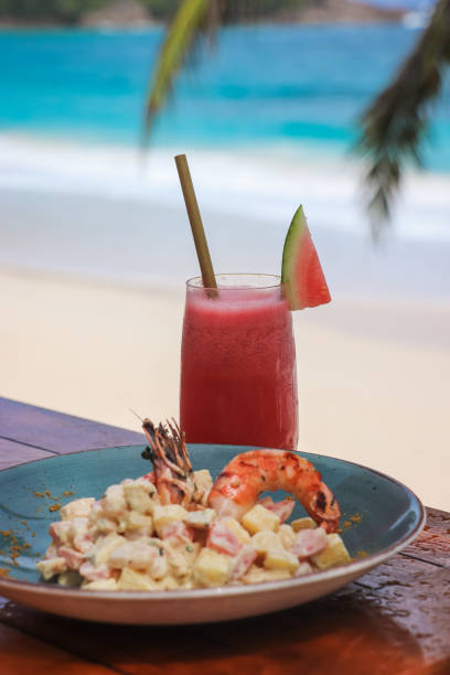 istock Seychelles Seafood Lunch by the beach 1204442876