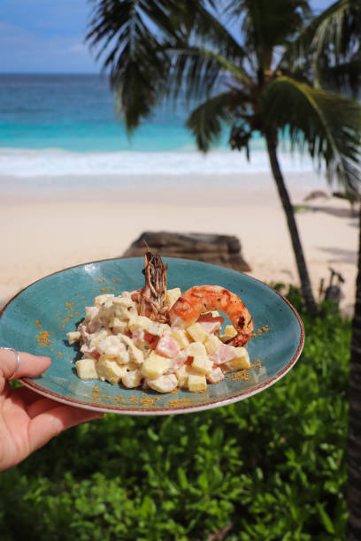 istock Seychelles Seafood Lunch by the beach 1204442878