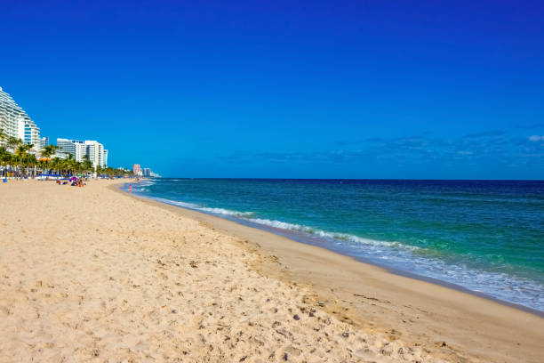 istock Fort Lauderdale beach with the distinctive wall in the foreground. 1204443234