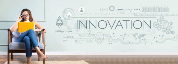 istock Young woman planning business program with laptop. 1204443348