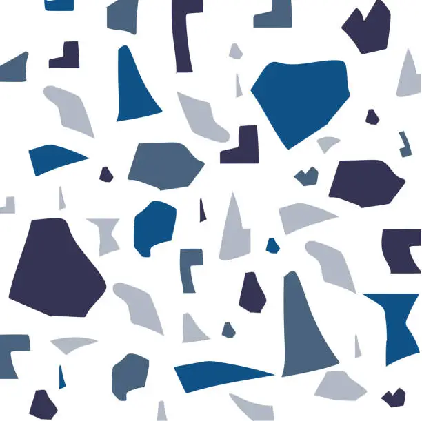 Vector illustration of terrazzo abstract pattern